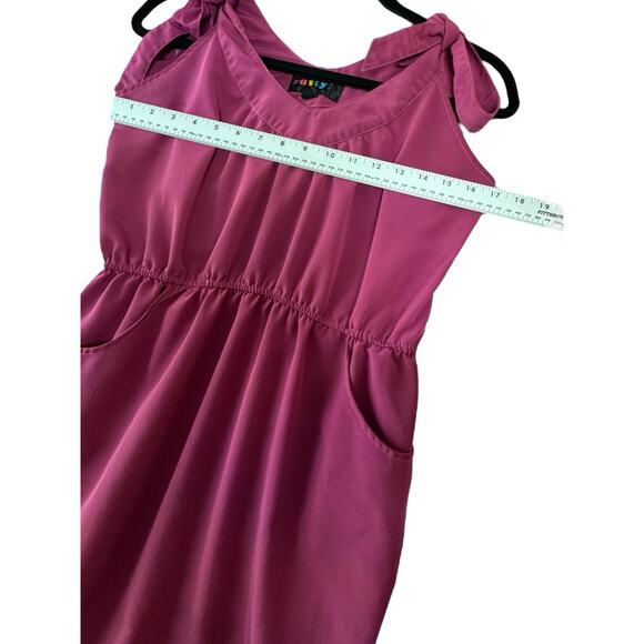 Vintage Y2K Rusty Girls Pink Embroidered Rose Dress Size 12 - Picture 5 of 6